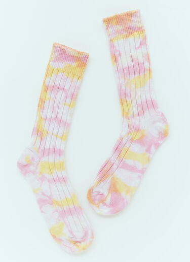 Stüssy Multi-Dyed Ribbed Socks Pink sts0153027