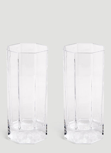 Rosenthal Set of Two Medusa Lumière Long Glasses Transparent wps0690132