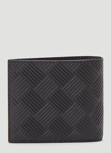 Bottega Veneta Bi-Fold Leather Wallet Black bov0144027