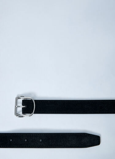 TOTEME Swirl Suede Belt Black tot0261051
