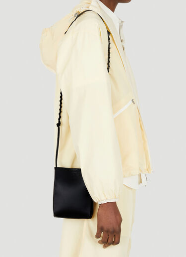 Jil Sander 铆钉 Tangled 小号斜挎包 黑 jil0147026