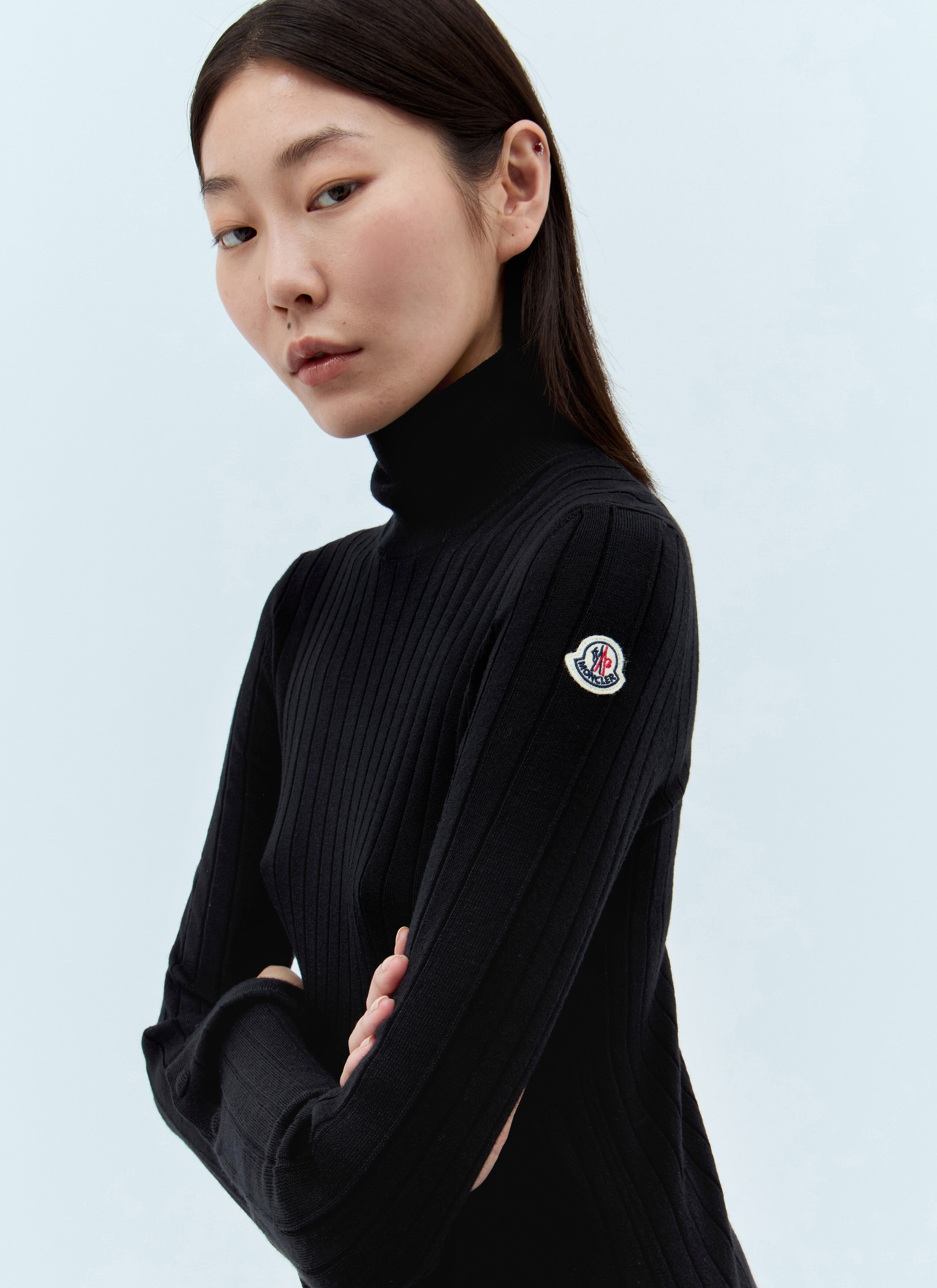 Moncler black sweater hot sale
