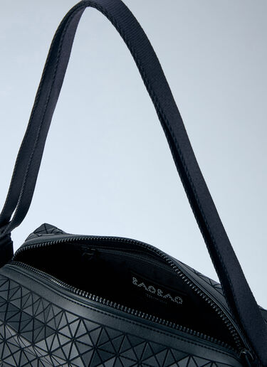 LN-CC® - Bao Bao Issey Miyake: Saddle Crossbody Bag - Black Bao Bao Issey Miyake Saddle Crossbody Bag Black bao0366010