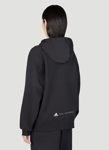 adidas by Stella McCartney 徽标印花连帽运动衫 黑色 asm0251007