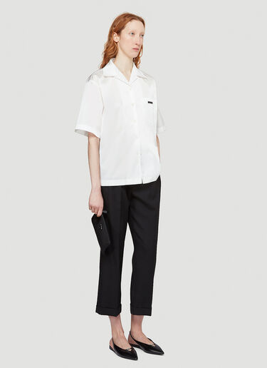 Prada Short-Sleeved Shirt White pra0243061