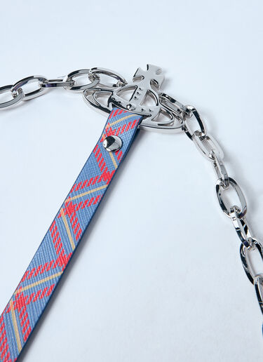 Vivienne Westwood Stud Belt Chain Harness Blue vvw0259014