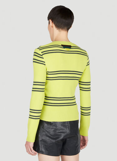 Prada Stripe Sweater Green pra0152009