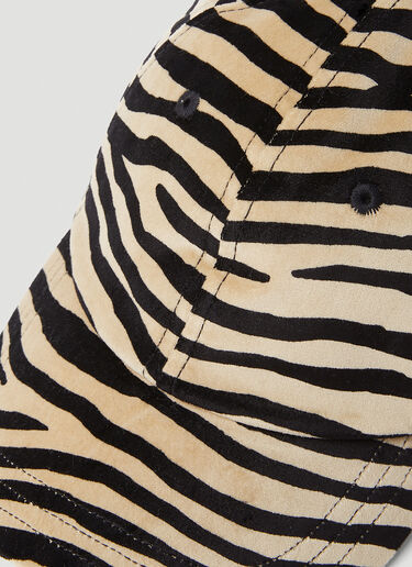 Rabanne Zebra Print Baseball Cap Beige pac0253041
