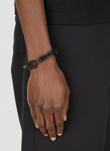 Balenciaga Cable Chain B-Logo Bracelet Black bal0347008