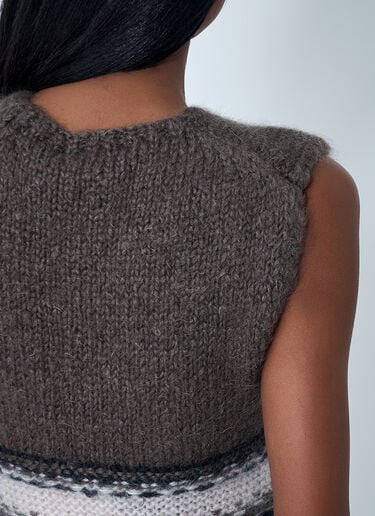 OUR LEGACY Pleaser Knit Tank Brown our0262018