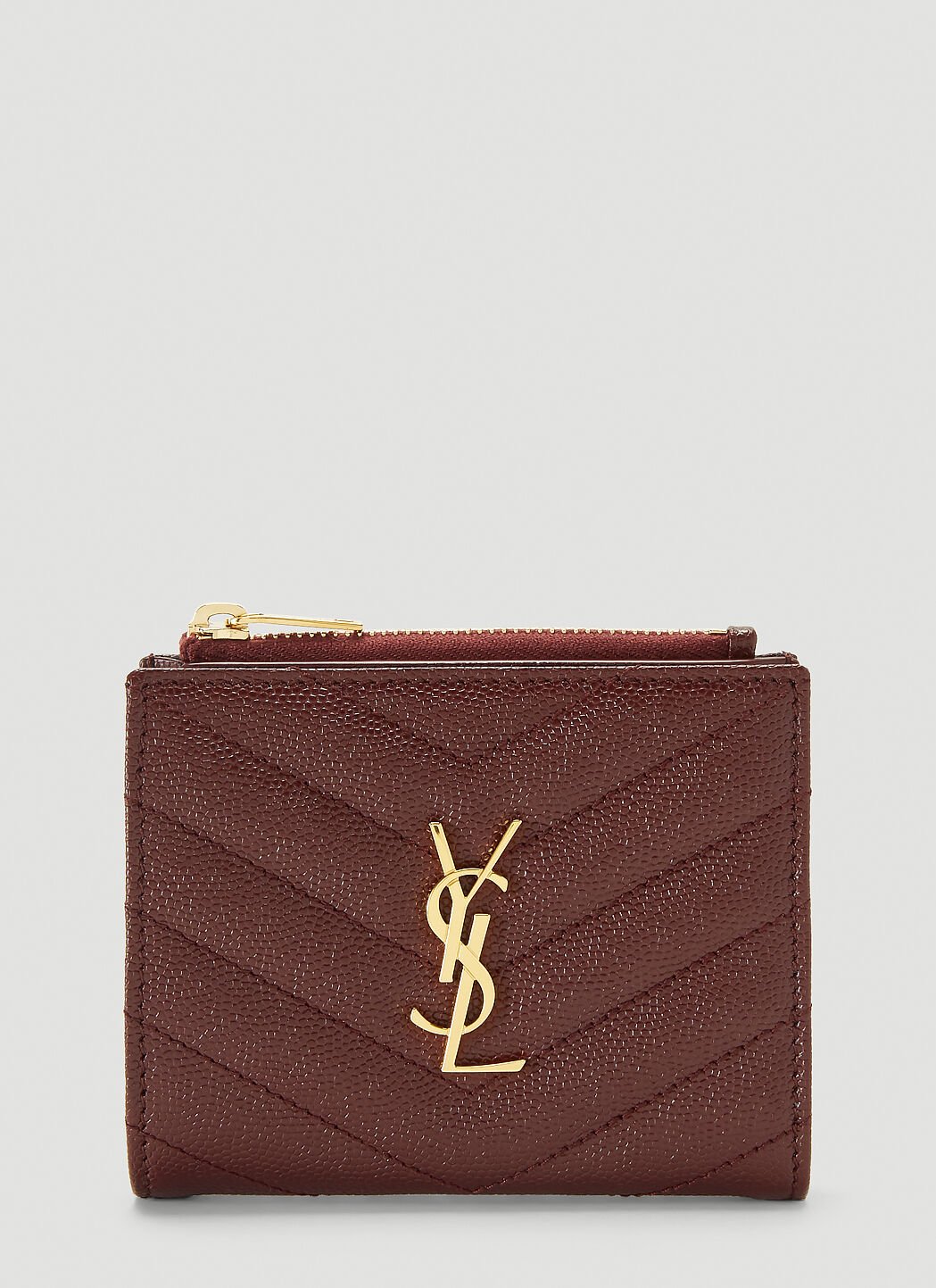 Ysl card best sale holder red