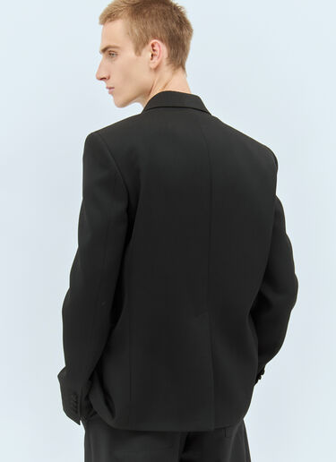 Gucci Double-Breasted Wool Blazer Black guc0158003