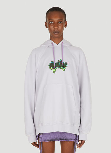 AVAVAV Logo Print Hooded Sweatshirt Lilac ava0250009