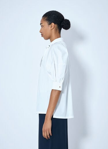 Max Mara Tie-Neck Blouse White max0265007