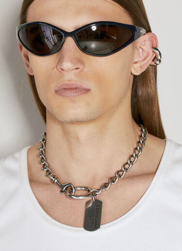 Balenciaga Logo Tag Pant Chain Silver bal0154045