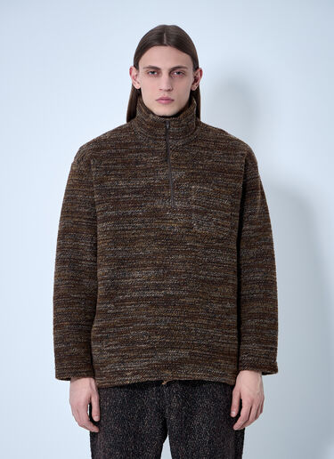 Engineered Garments Zip-Up Sweater Brown egg0154009