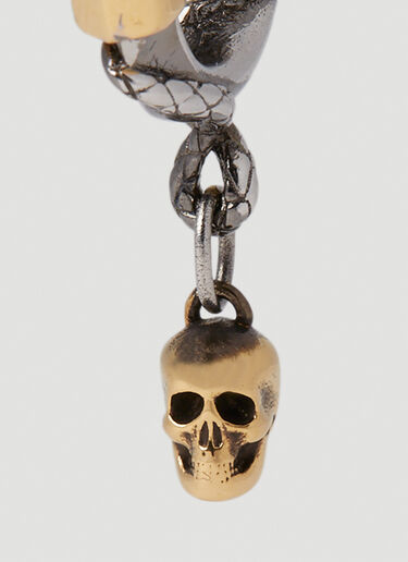 Alexander McQueen Snake And Skull Ear Cuff Silver amq0152036
