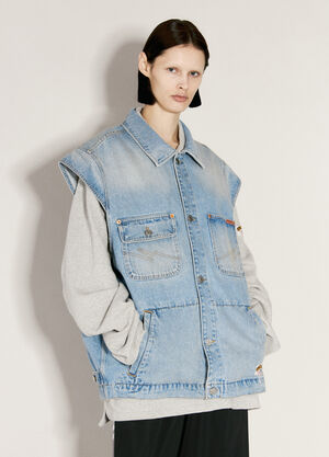 Martine Rose Denim Gilet Beige mtr0358005