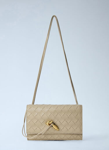 LN-CC® - Bottega Veneta: Andiamo Pouch on Strap - Beige Bottega Veneta Andiamo Pouch on Strap Beige bov0264028