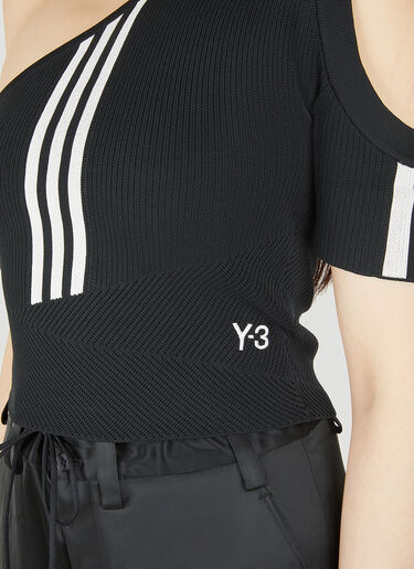 Y-3 Three Stripe Short Sleeve Top Black yyy0247016
