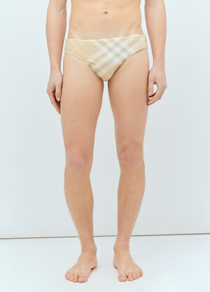 SAVAGE X DIESEL Check Swim Briefs Yellow dsf0158004