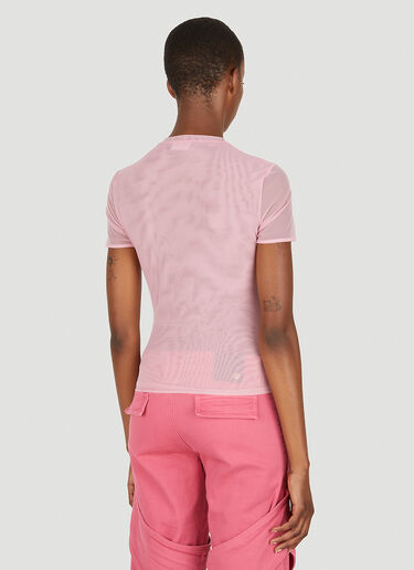 Blumarine 디아만테 로고 티셔츠 핑크 blm0250003