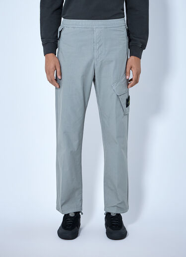 Stone Island Cargo Trousers with Elasticated Waistband Grey sto0165006