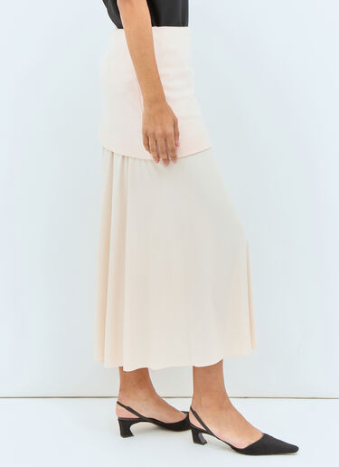 Jil Sander Layered Midi Skirt Pink jil0257008