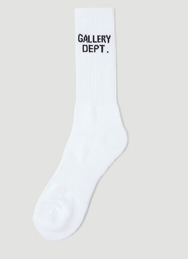 Gallery Dept. Logo Socks White gdp0146025