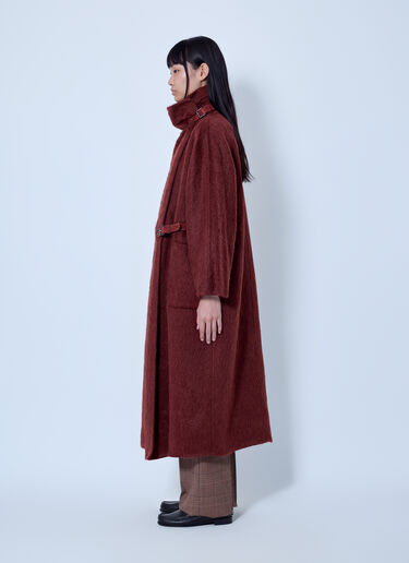 LN-CC® - Max Mara: Alpaca and Wool Wrap Coat - Red Max Mara Alpaca and Wool Wrap Coat Red max0266208