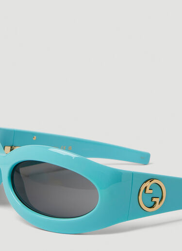 Gucci Wraparound Sunglasses Blue guc0250266