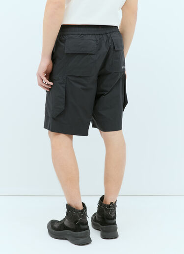 Moncler Grenoble Logo Patch Drawstring Shorts Black mog0155007