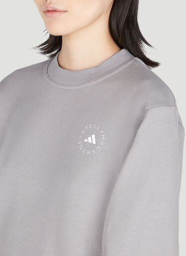 adidas by Stella McCartney Logo Print Sweatshirt Grey asm0251013