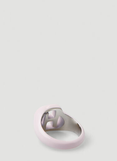 D'heygere Logo Signet Ring Pink hey0348003