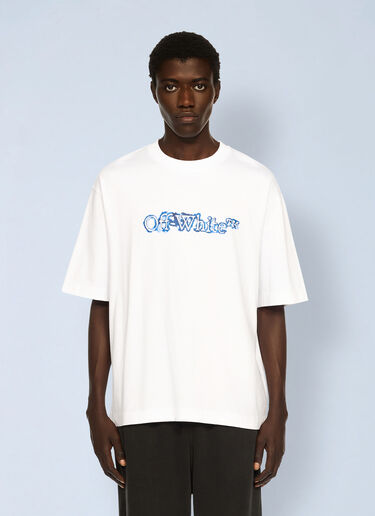 Cloudy Arrow Skate Logo T-Shirt Off-White Cloudy Arrow Skate Logo T-Shirt White ofw0162017