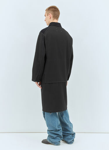 Maison Margiela Heavy-Cotton Double Coat Black mla0158010