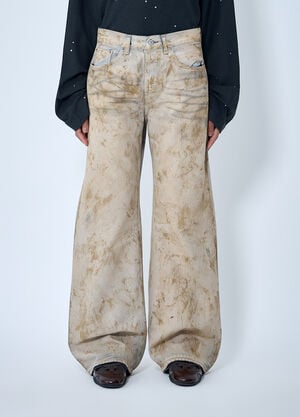 Acne Studios 2021F Faded Five-Pocket Jeans Beige acn0263009