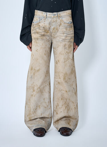 Acne Studios 2021F Faded Five-Pocket Jeans Beige acn0263009