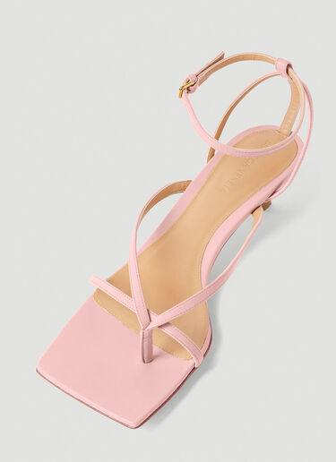 Bottega Veneta Stretch Strap Kitten Heel Sandals Pink bov0251074