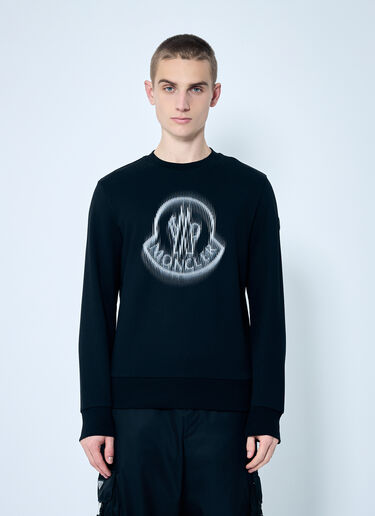 Moncler Logo Print Sweatshirt Black mon0159021
