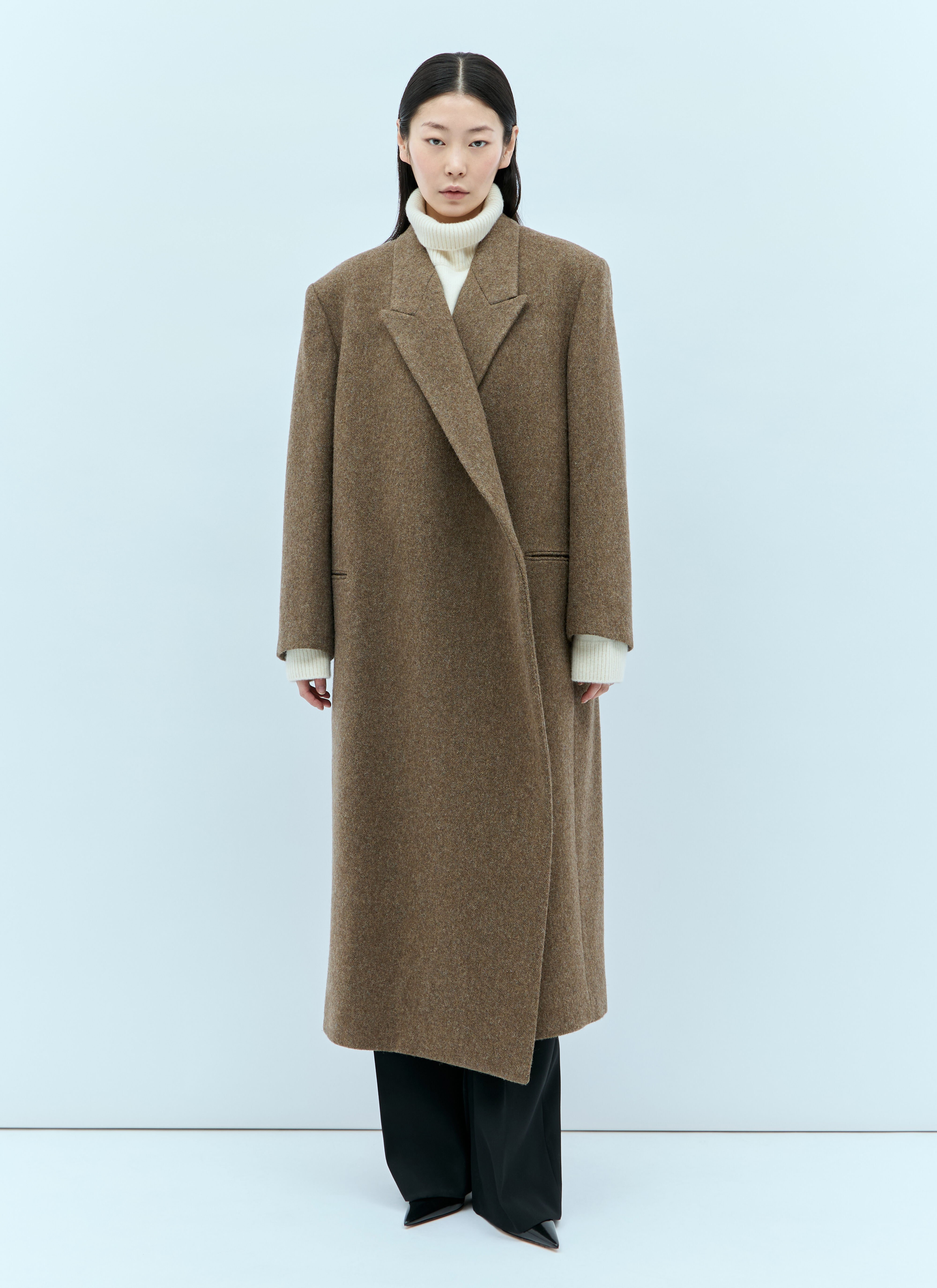 The Row Women s Dhani Wool Coat in Brown LN CC