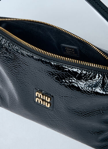 Miu Miu Patent Naplack Shoulder Bag Black miu0259043