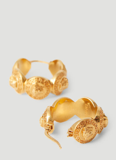 Versace Tribute Medusa Hoop Earrings Gold ver0255034