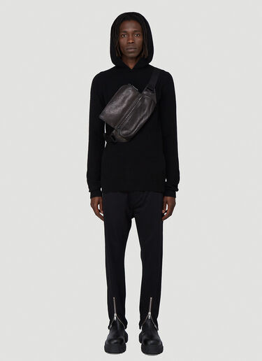 Tactile-Knit Hooded Sweater Rick Owens Tactile-Knit Hooded Sweater Black ric0142015