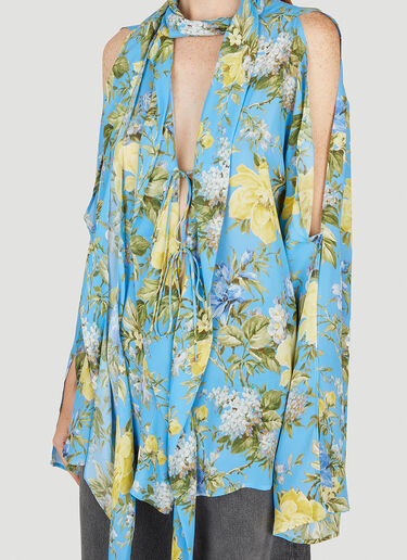 Acne Studios 花朵围裹衬衫 蓝 acn0250043