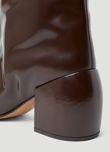 Dries Van Noten 니하이 부츠 브라운 dvn0253010