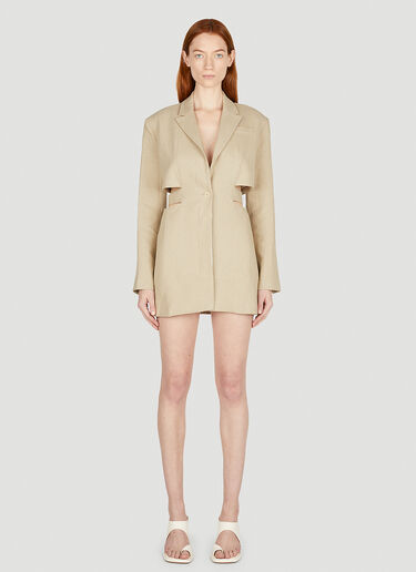 Jacquemus La Robe Bari Dress Beige jac0251011