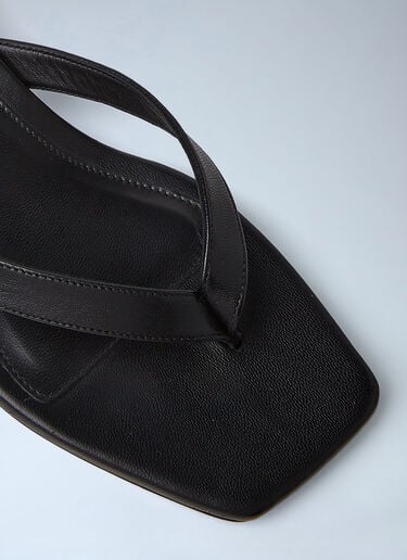 TOTEME Flip Flop Kitten Heels Black tot0251001