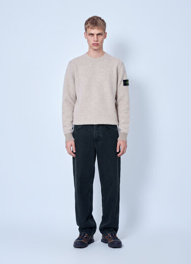 Stone Island Alpaca and Wool Crewneck Sweater Beige sto0165064