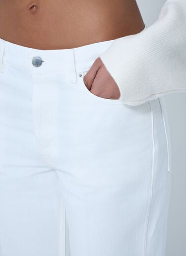 TOTEME Flared Denim Trousers White tot0264010